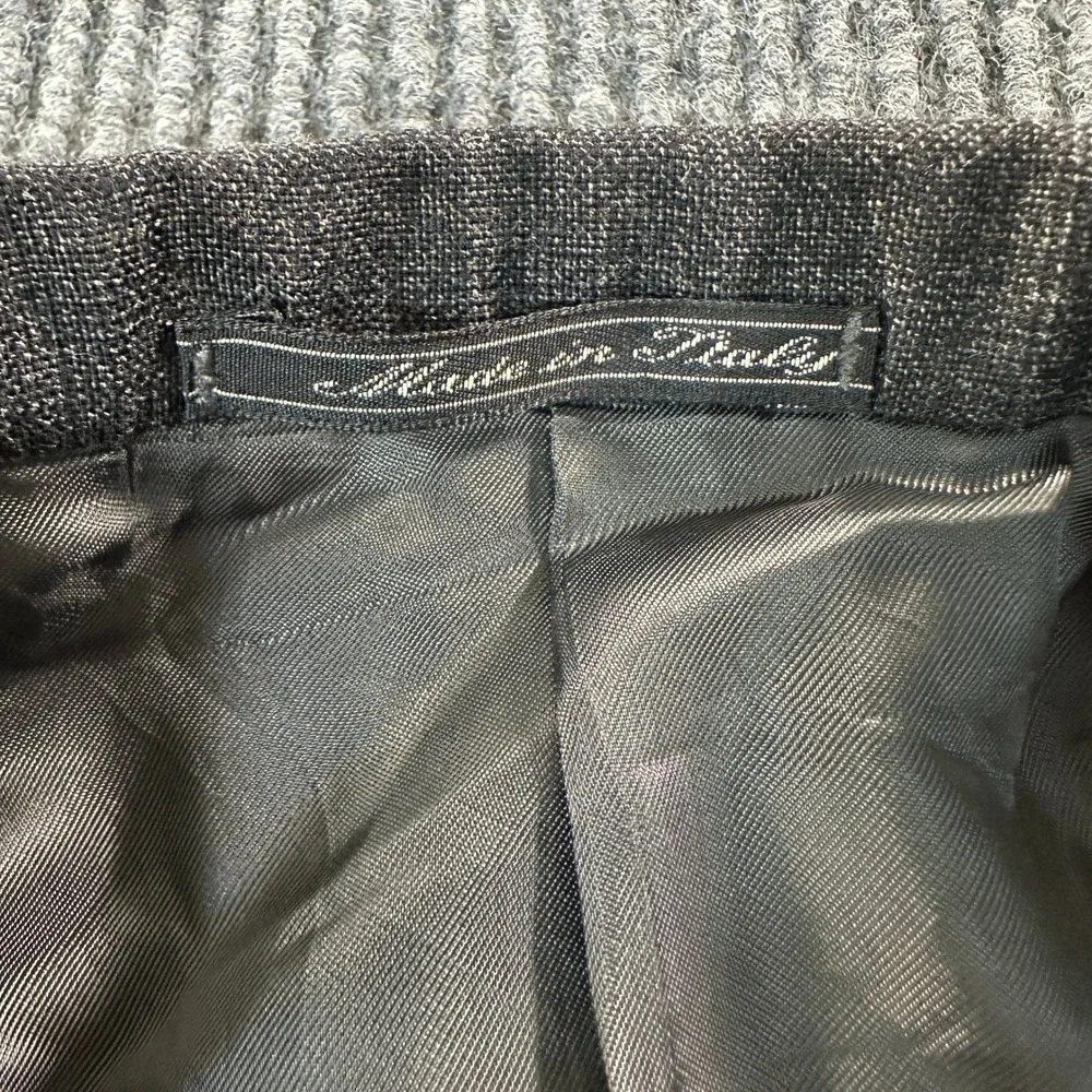 Corneliani Mens Billy Blue Blazer L Grey Italian Wool 3 Button Sport Coat